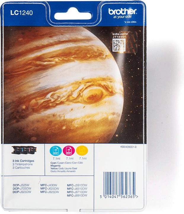 Brother LC-1240 BLISTER PACK ARCOBALENO (M, C, Y)