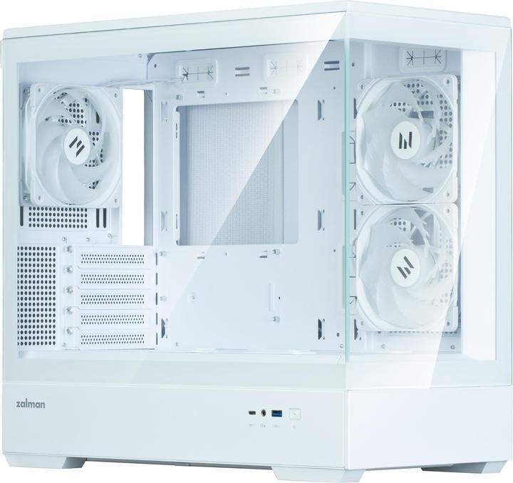 Produktbild Zalman GHE P30 V2 micro-ATX Geh??use Tempered Glass Panoramic View - Wei?? (mATX)