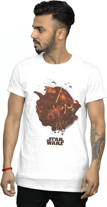 Actual product image Star Wars Mens Yoda Montage T-Shirt (L)