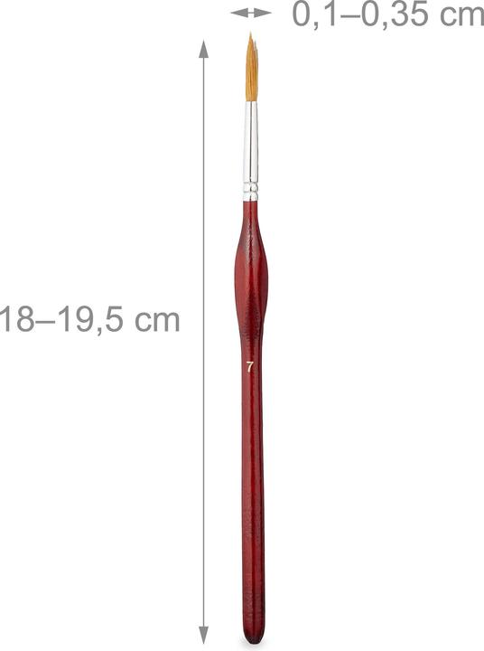 Produktbild Relaxdays 20-tlg. Pinsel-Set (195 mm)