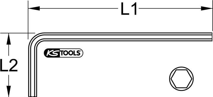 Actual product image KS Tools Hexagon socket wrench. short. 11mm 15