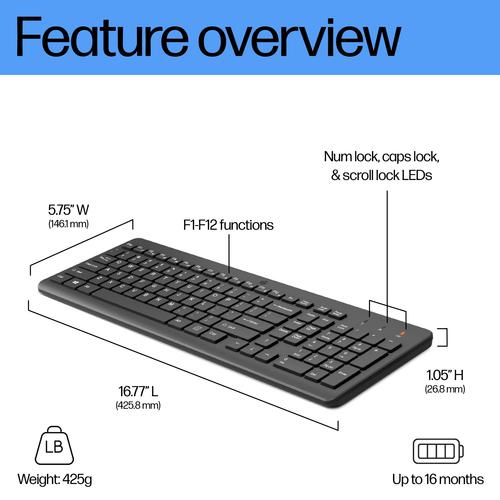 Immagine prodotto HP 225 (CH, Senza fili)