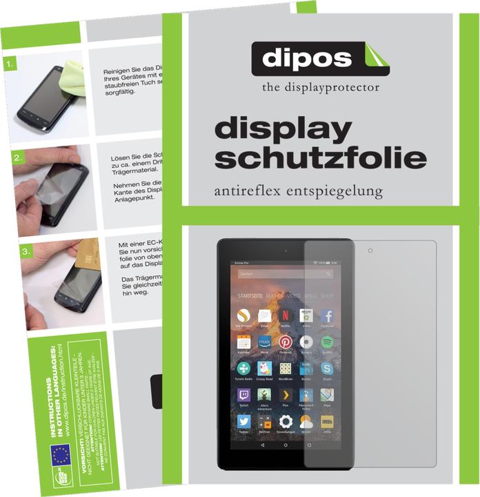 Actual product image Dipos Screen Protector Anti-Glare (2 Piece, Amazon Fire HD 8 (2017))