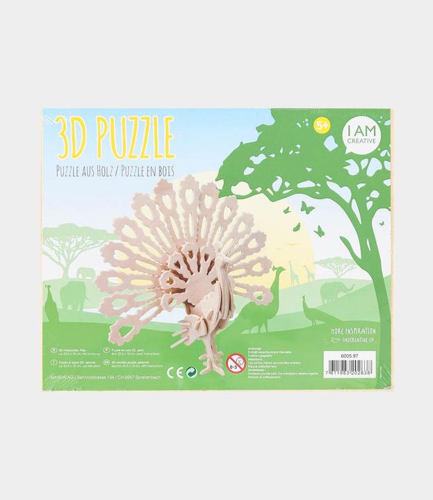 Actual product image I Am Creative 3D wooden puzzle