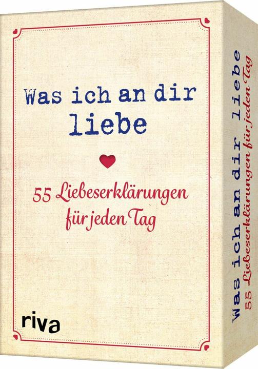 Produktbild Was ich an dir liebe - 55 Liebeserkläru (Deutsch, 2022)