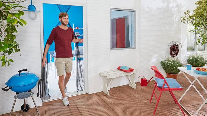 Actual product image tesa Insect screen COMFORT for windows, with Velcro tape, self-adhesive, without drilling (120 x 250 cm)