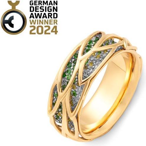 Immagine prodotto Breuning ANELLO - TSAVORITE/Brill. 0,332 Ct. H/si (58, Oro 750/18 K)