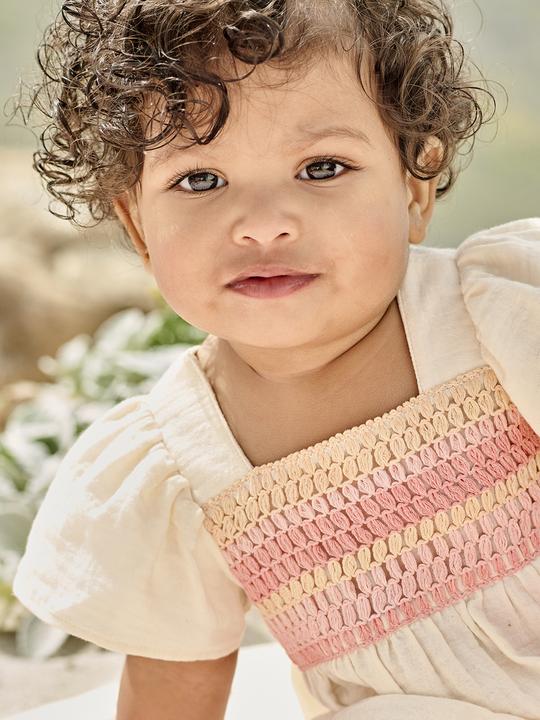 Produktbild Vertbaudet Mädchen Baby Bluse mit Häkelspitze (68)