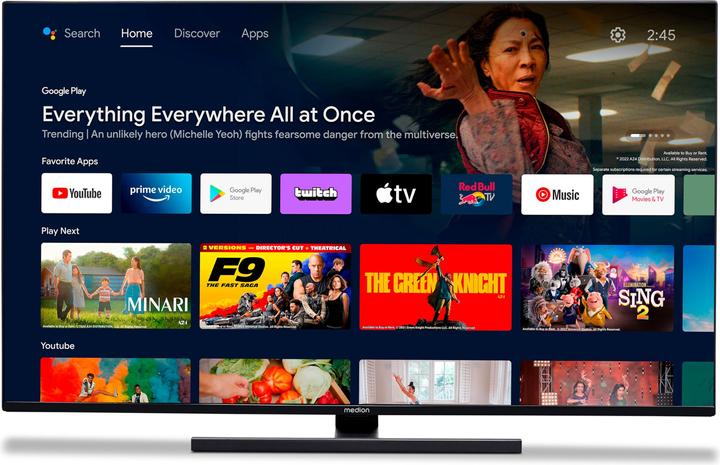 Actual product image Medion LIFE® X14373 (MD 31256) QLED Android TV (43", QLED, 4K)