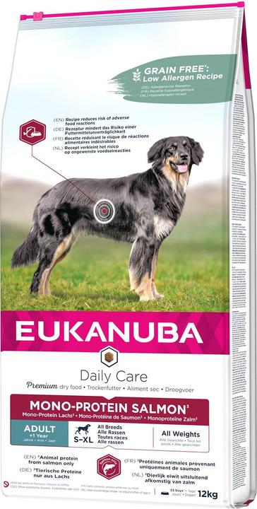 Immagine prodotto Eukanuba Daily Care Adult Monoprotein Salmon (Adulto, Senior, 1 pz., 12000 g)