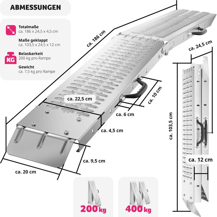 Image du produit tectake Rampes d'accès