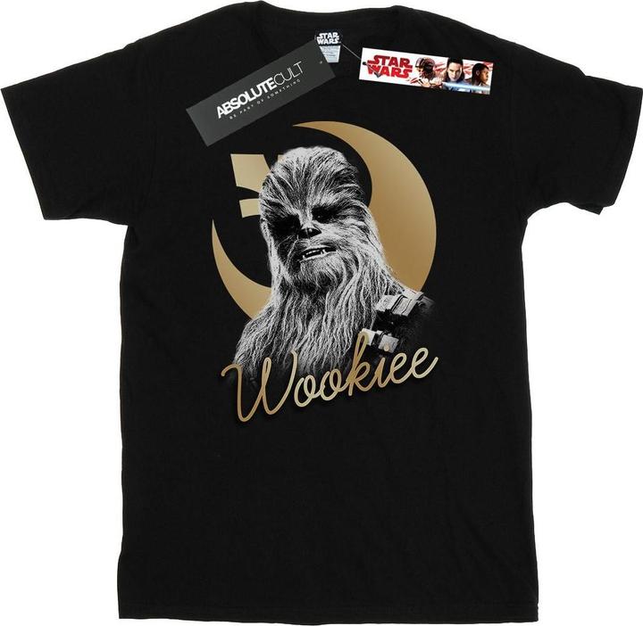 Actual product image Star Wars Mens The Last Jedi Gold Chewbacca T-Shirt (3XL)