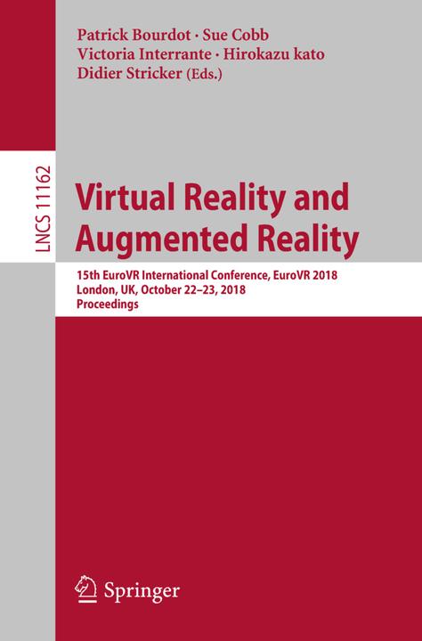 Actual product image Virtual Reality and Augmented Reality (English, Patrick Bourdot, Sue Cobb, Victoria Interrante, Hirokazu Kato, Didier Stricker, 2018)