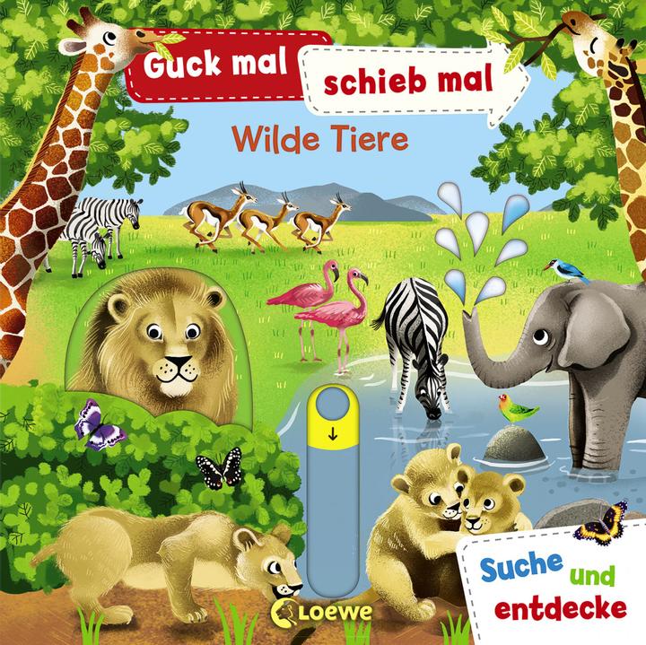 Produktbild Guck mal, schieb mal! Suche und entdecke - Wilde Tiere (Deutsch, Jenny Wren, Johanna Abend, 2020)