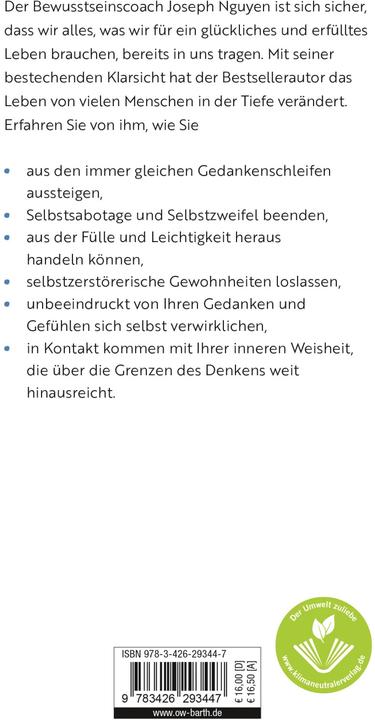 Produktbild Hör auf zu glauben, was du denkst (Deutsch, Bernhard Kleinschmidt, Joseph Nguyen, 2023)