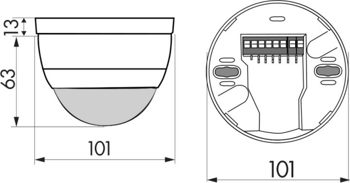 Actual product image BEG Luxomat AP presence detector 92440 PD4-M-2C-K-AP white 230V corridor detector (20 m)