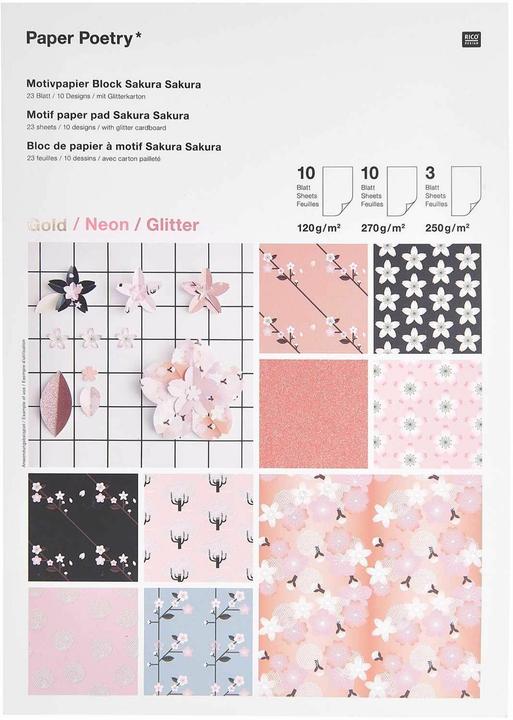 Produktbild Paper Poetry Motivpapier Sakura