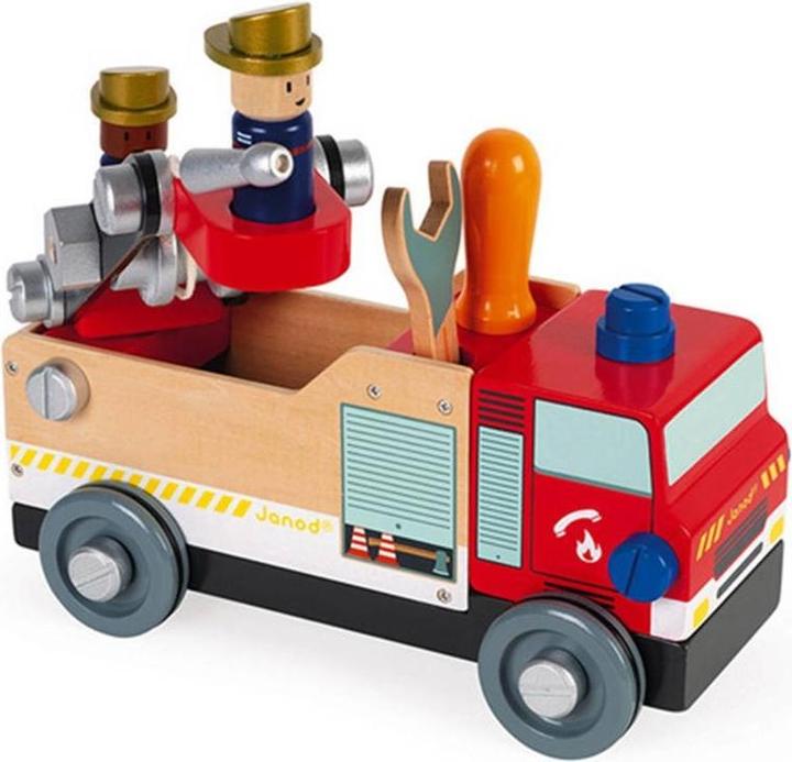 Image du produit Janod Camion de pompiers Brico'Kids