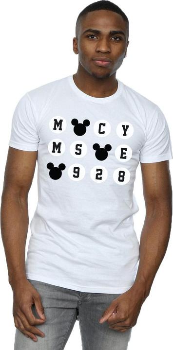 Actual product image Disney Mens Mickey Mouse 1928 Circles T-Shirt (M)