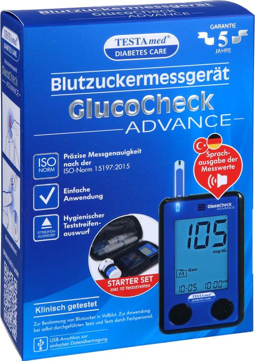 Actual product image TESTAmed GlucoCheck Advance blood glucose meter, 1 pc. Device (Glucose monitors)