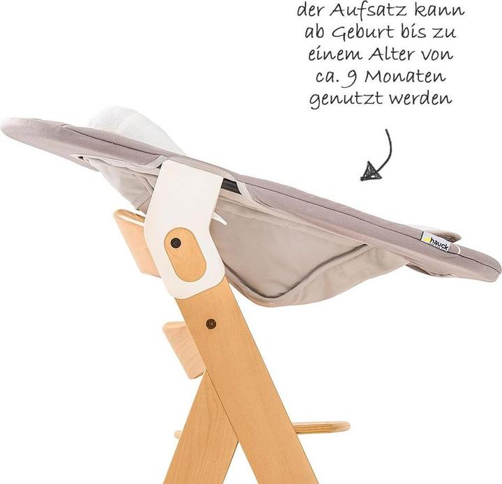 Actual product image Hauck Highchairs Alpha Plus Nature Newborn Set - 4-piece highchair + (Highchair)