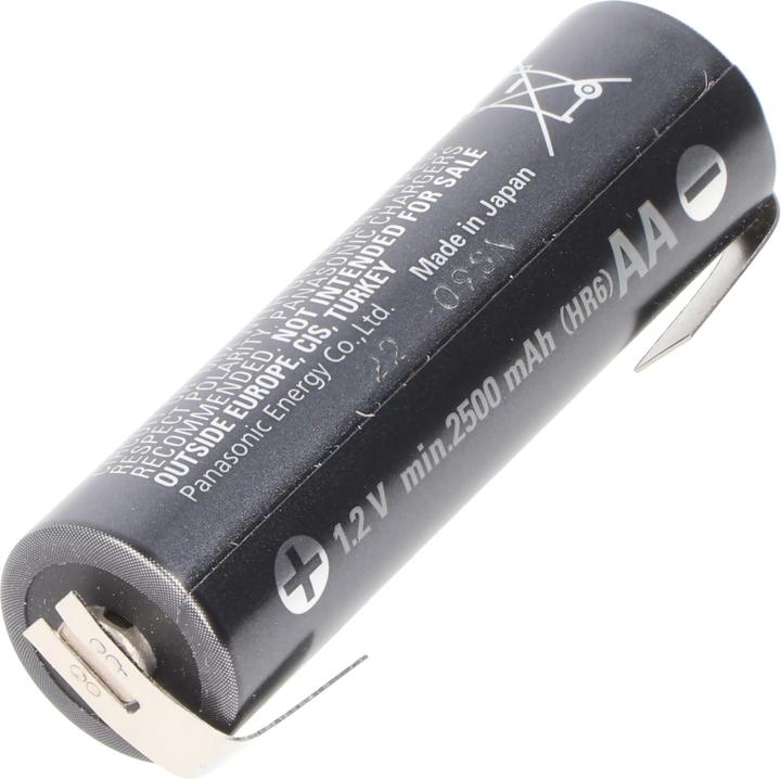 Produktbild Panasonic Akku Pro Mignon Akku BK-3HCCE, 2500mAh mit Lötfahne U (1 Stk., AA, 2500 mAh)