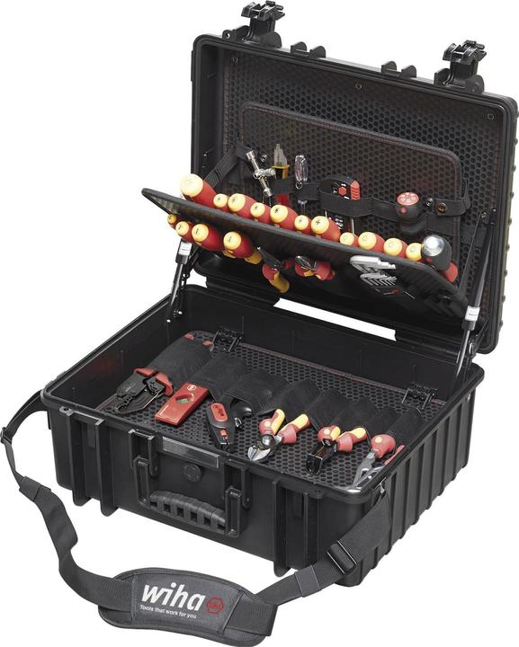 Image du produit Wiha Mallette à outils XXL III electric I 104 pcs. I Mallette à outils pour électriciens I Boîte à outils (106 pièces)