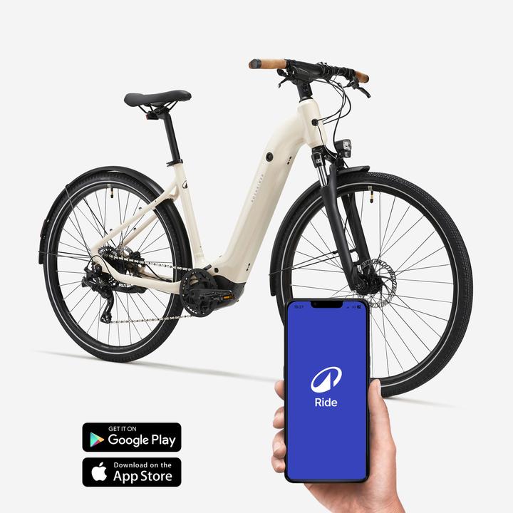 Image du produit Rockrider E-Bike SUV Trekking 28 pouces e-actv 500 LF entrée basse Yamaha beige
