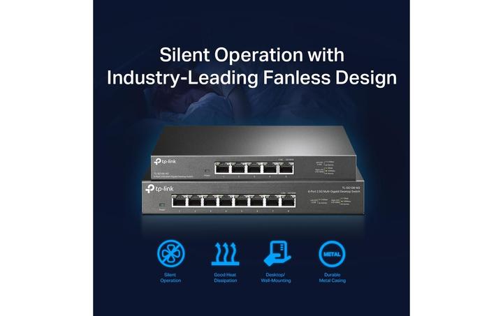 Image du produit TP-Link Commutateur de bureau 2,5G à 8 ports TL-SG108-M2 non administrable (8 Ports)