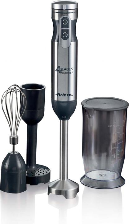 Immagine prodotto Ariete 898 4 Blades Multiprep 7in1, Frullatore a immersione multifunzione, 1000 W, 10 velocità + Turbo, 4 l