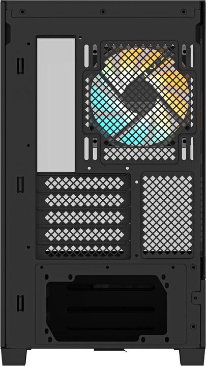 Produktbild Gigabyte case GB-C201P - Mid tower - 2xUSB 3.0 - 3x 120mm ARGB Fan - black (mATX, Mini-ITX)
