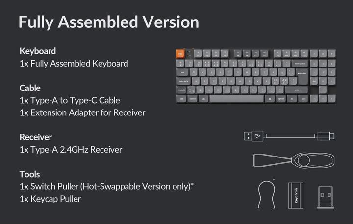 Actual product image Keychron K13 Max (CH, Wireless, Cable)
