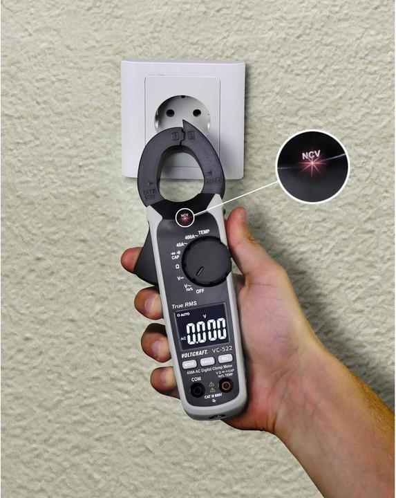 Immagine prodotto Voltcraft VC522 Pinza amperometrica (CAT III 600V)