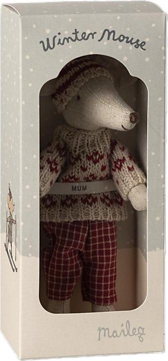 Produktbild Maileg Wintermaus mit Skiset (16 cm)