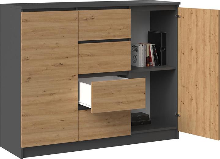 Actual product image Topeshop 2D4S chest of drawers (120 x 40 x 97 cm)