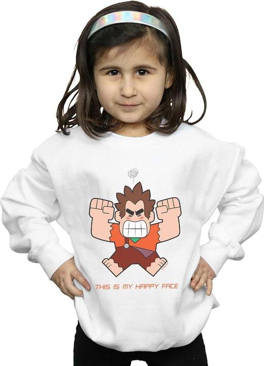 Produktbild Disney Wreck It Ralph Happy Face Sweatshirt Mädchen (140, 146)