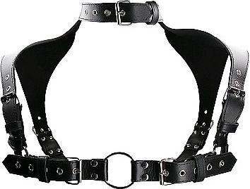 Image du produit Ouch! Men Harness with Neck Collar - One Size (Taille unique)
