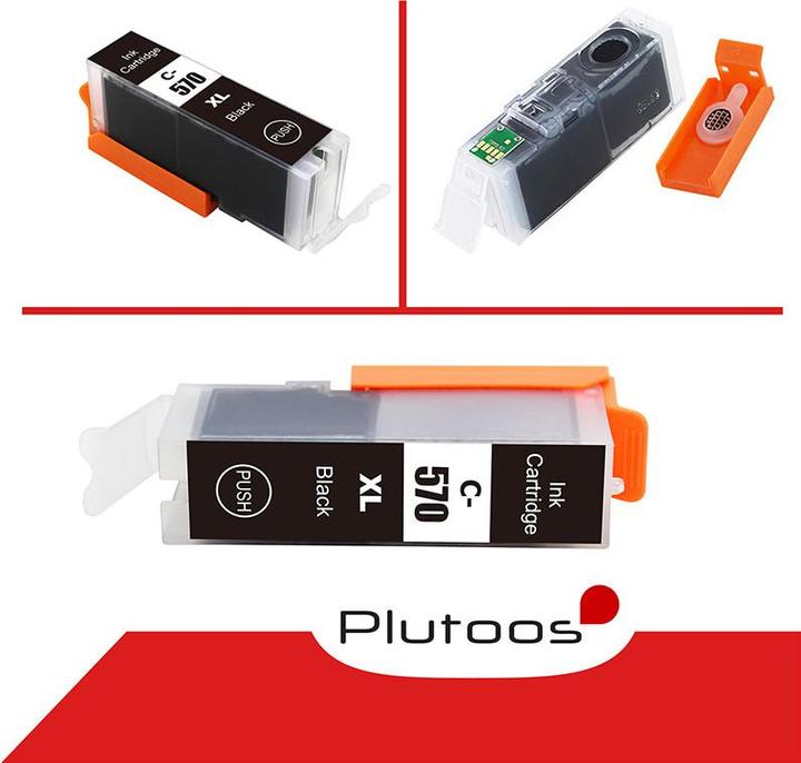 Actual product image Plutoos Canon PGI-570 Cartridges XXL compatible, Black (FC)