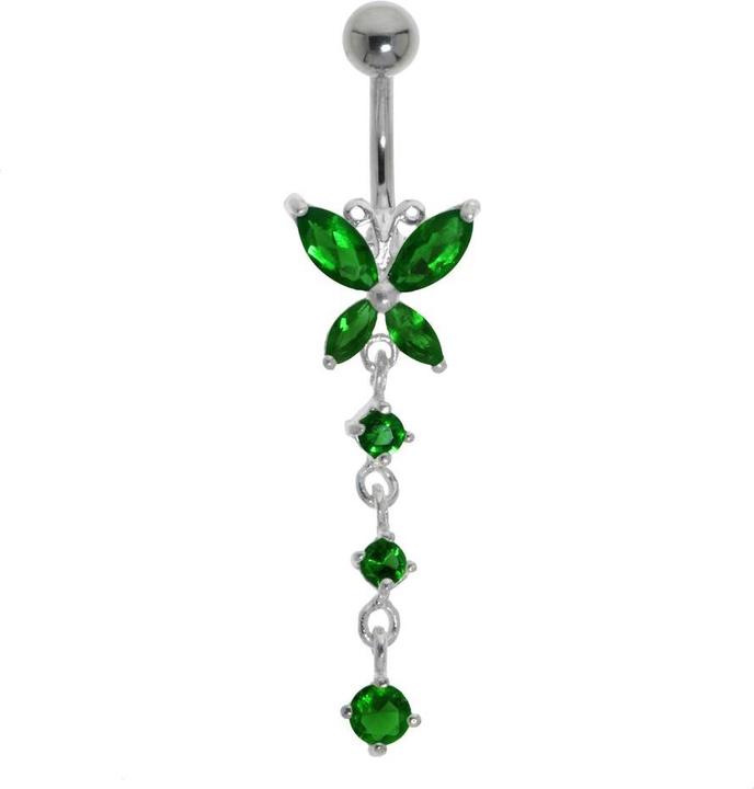 Produktbild Bijouteria Bauchpiercing (Edelstahl, Silber 925, Kristall)
