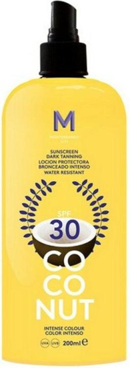 Immagine prodotto Mediterraneo Sun COCONUT crema solare abbronzante scura SPF30 200 ml (Crema solare, SPF 30, 200 ml)