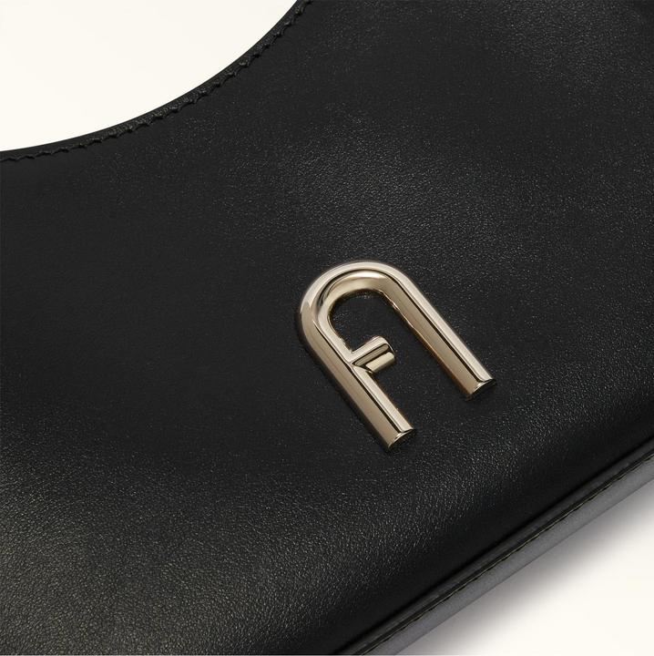 Actual product image Furla diamante mini leather bag color black