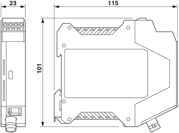 Actual product image Phoenix Contact Ethernet Extender 1010 ETH COAX-G Coax