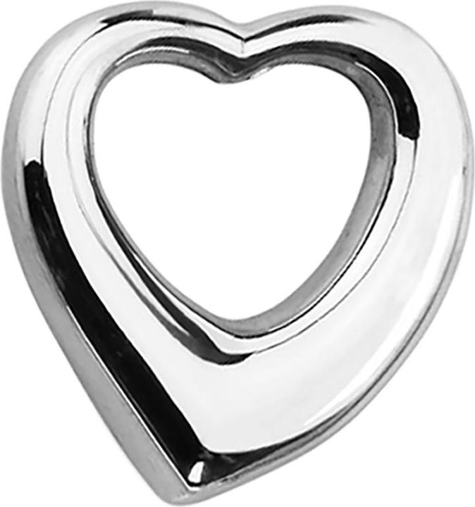 Star Piercing Anhänger Herz silber (Chirurgenstahl 316L)