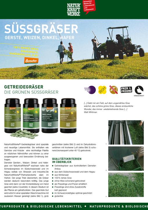 Image du produit NaturKraftWerke Poudre d'herbe de blé Demeter (1 pièce(s), Poudre, 50 g)