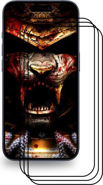 Produktbild Protectorking 3x Ceramic-Glass Full Cover HD Klar (3 Stück, Apple iPhone 15 Pro Max)