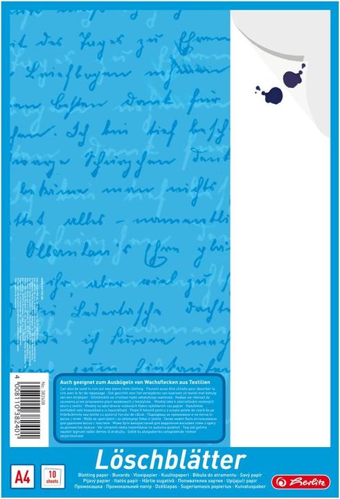 Image du produit Herlitz Bloc de papier à lettre A4, 80 g/qm, blanc (A4, Blanc, Couverture rigide)