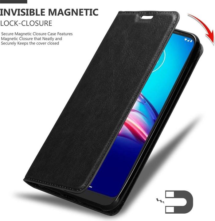 Actual product image Cadorabo Book Invisible Magnet Cover (Motorola Moto E6s)