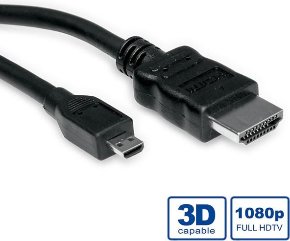 Actual product image Value HDMI (Typ A) — micro HDMI (Typ D) (2 m, HDMI)