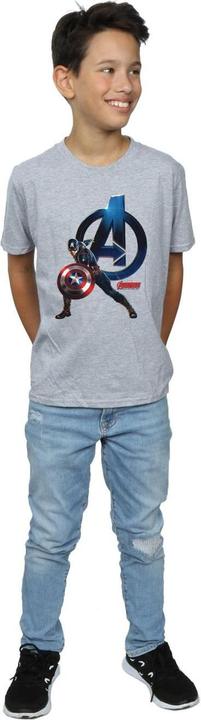 Produktbild Captain America Pose TShirt Jungen (152, 158)