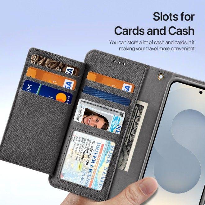 Immagine prodotto Dux Ducis Lawa Series MagSafe Kunstleder Bookcover Hülle (Samsung Galaxy S25 Edge)